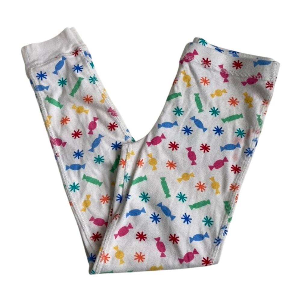 Primary Rainbow Candy Treats PJ Pants - White - 8/9